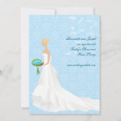 Het lopen de nodiging van de Bridal van de Aisle Kaart (Achterkant)