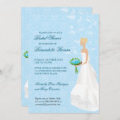 Het lopen de nodiging van de Bridal van de Aisle Kaart (Voorkant / Achterkant)