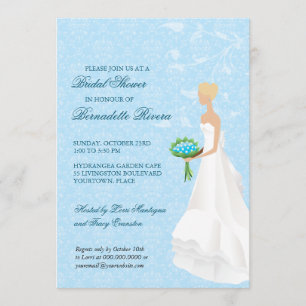 Het lopen de nodiging van de Bridal van de Aisle Kaart