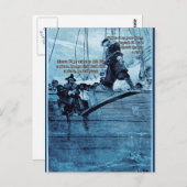 Het lopen de Plank Briefkaart (Voorkant / Achterkant)