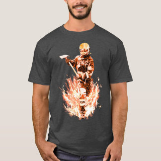 Het lopen door brand t-shirt