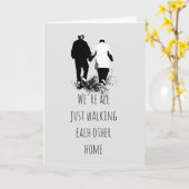 Het lopen elk ander Poster van het Citaat van het  Kaart (Gele Bloem)