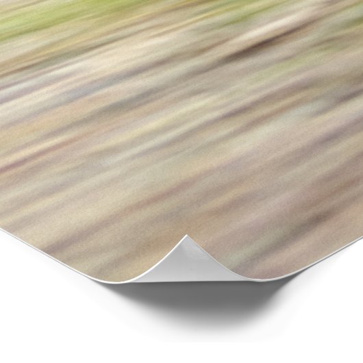 Het lopen Fawn Druk Poster (Hoek)