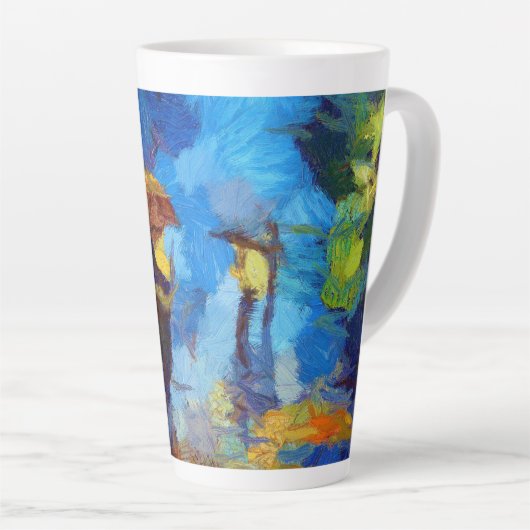 Het lopen in de Mok van de regen latte (Rechterhoek)