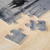 Het lopen in de regen legpuzzel (Zijkant)