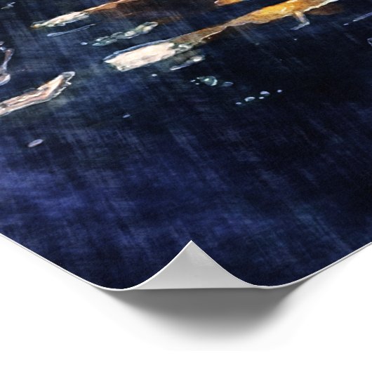 Het lopen in de regen poster (Hoek)