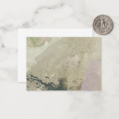 "Het lopen in de Zand": Originele Abstracte Kaart  Notitiekaartje (Voorkant / Achterkant in situ)