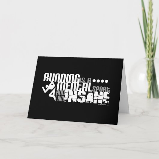Het lopen is een Geestelijke Sport Kaart (Voorkant)