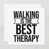 Het lopen is het Beste Citaat van de Behandeling Kaart (Voorkant / Achterkant)