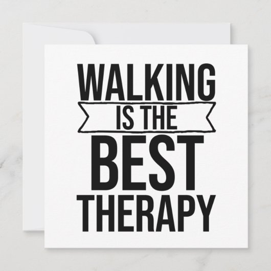 Het lopen is het Beste Citaat van de Behandeling Kaart (Voorkant)