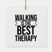 Het lopen is het Beste Citaat van de Behandeling Keramisch Ornament (Achterkant)