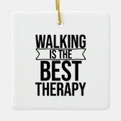 Het lopen is het Beste Citaat van de Behandeling Keramisch Ornament (Voorkant)
