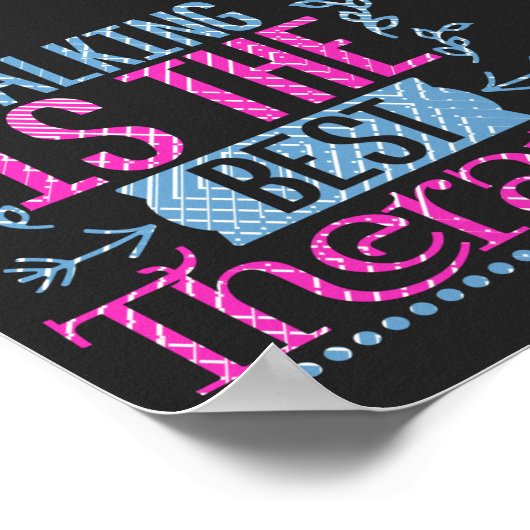 Het lopen is het Beste Citaat van de Behandeling Poster (Hoek)