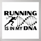Het lopen is in mijn DNA Poster (Voorkant)