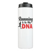 Het lopen is in mijn DNA Thermosbeker (Voorkant)