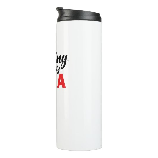 Het lopen is in mijn DNA Thermosbeker (Geroteerd rechts)