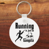 Het lopen is zo Gangsta Sleutelhanger (Voorkant)