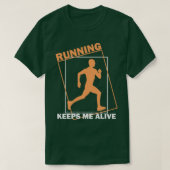 Het lopen jogger gezegde jogging t-shirt (Design voorkant)