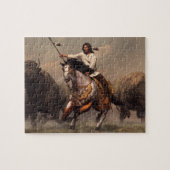 Het lopen met Buffalo Legpuzzel (Horizontaal)