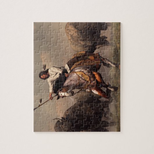 Het lopen met Buffalo Legpuzzel (Verticaal)