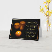 Het lopen met de Kaarsen van de God Kaart (Gele Bloem)