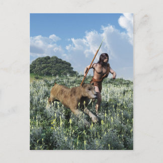 het lopen met de tijger briefkaart