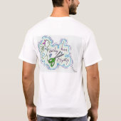 Het lopen met het T-shirt van de schaarBand (Achterkant)