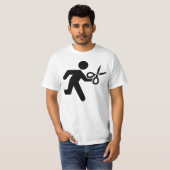 Het lopen met Schaar T-shirt (Voorkant volledig)