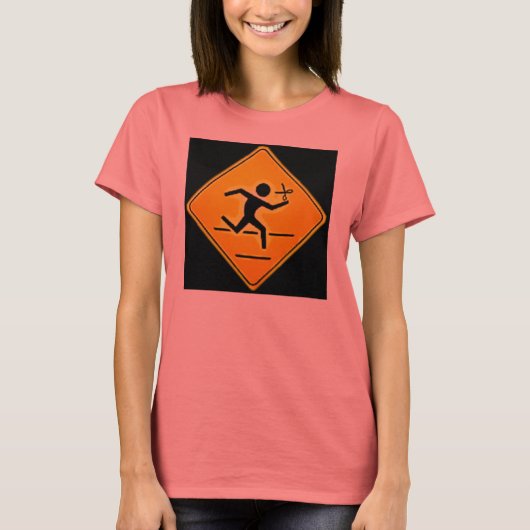 Het lopen met Schaar T-shirt (Voorkant)