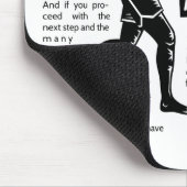 Het lopen na Motivatie Inspirerend van Doelstellin Muismat (Hoek)