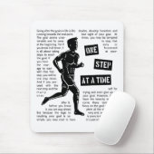 Het lopen na Motivatie Inspirerend van Doelstellin Muismat (Met muis)