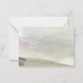 "Het lopen op de Zand": De originele Kaart van de  Notitiekaartje