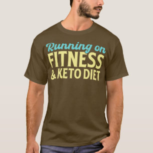 Het lopen op fitness en Keto Diet T-shirt