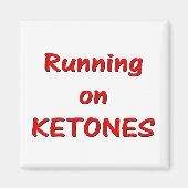 Het lopen op Ketones Magneet (Voorkant)