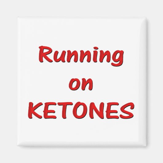 Het lopen op Ketones Magneet (Voorkant)