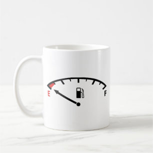 Het lopen op lege koffie Mok