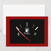 Het lopen op Lege Uitnodiging (Voorkant / Achterkant)