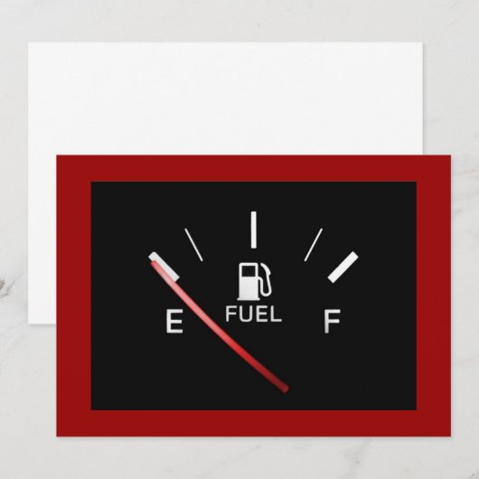 Het lopen op Lege Uitnodiging (Voorkant / Achterkant)