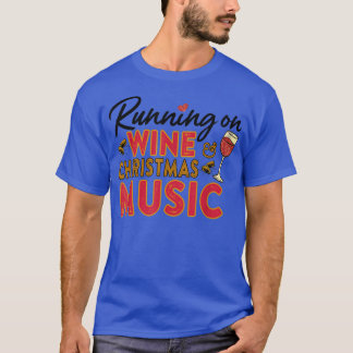 Het lopen op Wijn en het Citaat van de Muziek van T-shirt