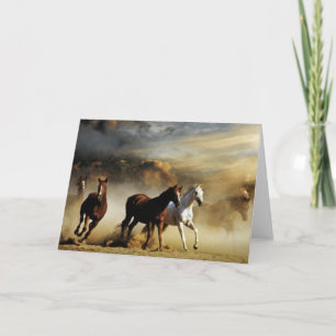 Het lopen Paarden Kaart
