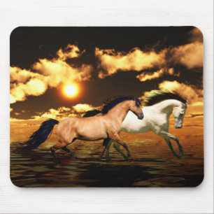 Het lopen paarden muismat