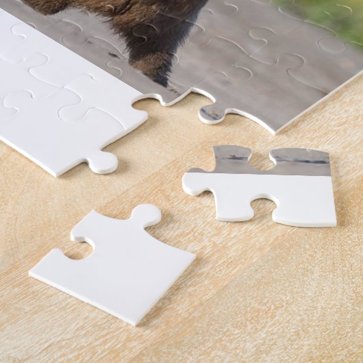 Het lopen samen hand in hand legpuzzel (Zijkant)