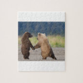 Het lopen samen hand in hand legpuzzel (Verticaal)
