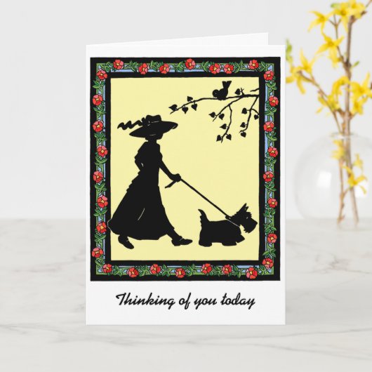 Het lopen Scot Kaart (Gele Bloem)