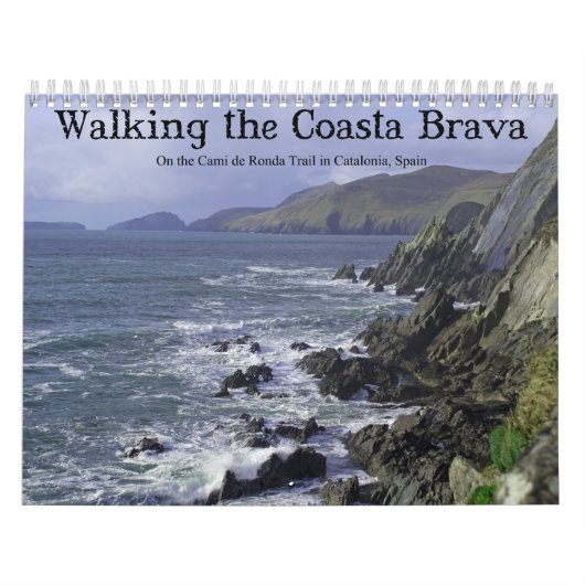 Het lopen van de Costa Brava van Catalonië in Span Kalender (Hoes)