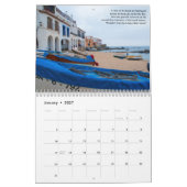 Het lopen van de Costa Brava van Catalonië in Span Kalender (Jan 2027)