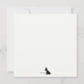 Het lopen van de Dog Note Kaart Notitiekaartje (Achterkant)