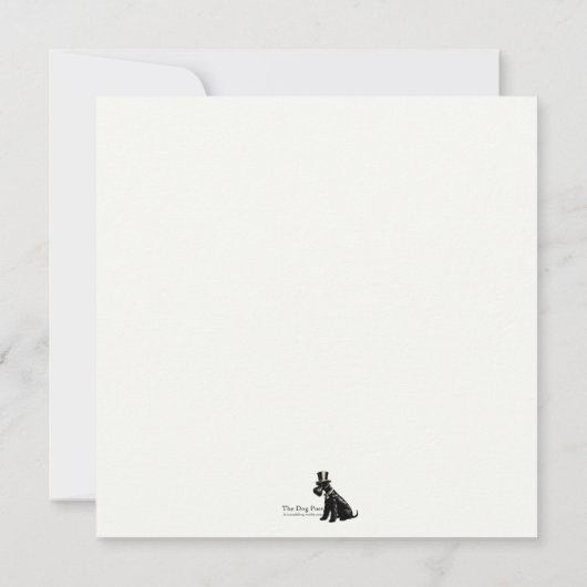 Het lopen van de Dog Note Kaart Notitiekaartje (Achterkant)