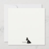 Het lopen van de Dog Note Kaart Notitiekaartje (Achterkant)