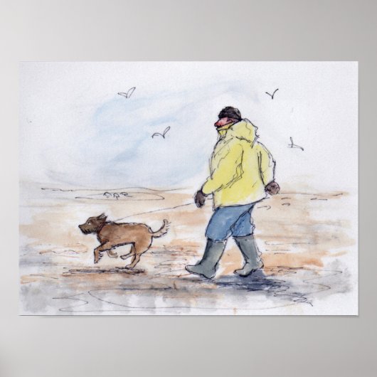 Het lopen van de hond - 01 poster (Voorkant)